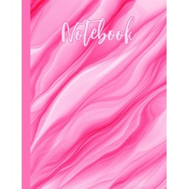 Notebook: Abstract Pink Marble Themed Notebook/Journal| Pink Lovers gift idea for women, girls, gift bags | Includes Butterfly Coloring Page for Relaxation with Simple Annual Planning Page