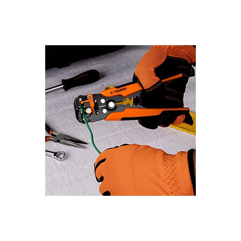 Truper PEC-AUT, Pinzas pelacables en acero, automática