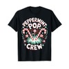 Peppermint Pop Crew Christmas Candy Cane Holiday Cheer T-Shirt