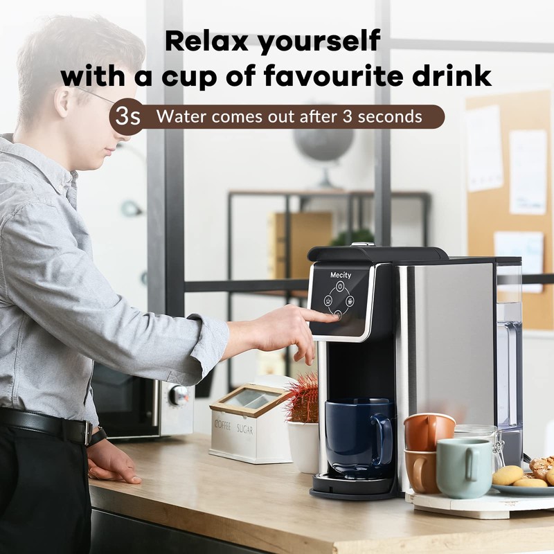 Mecity Coffee Maker 3 in 1 Single Serve Coffee Machine,