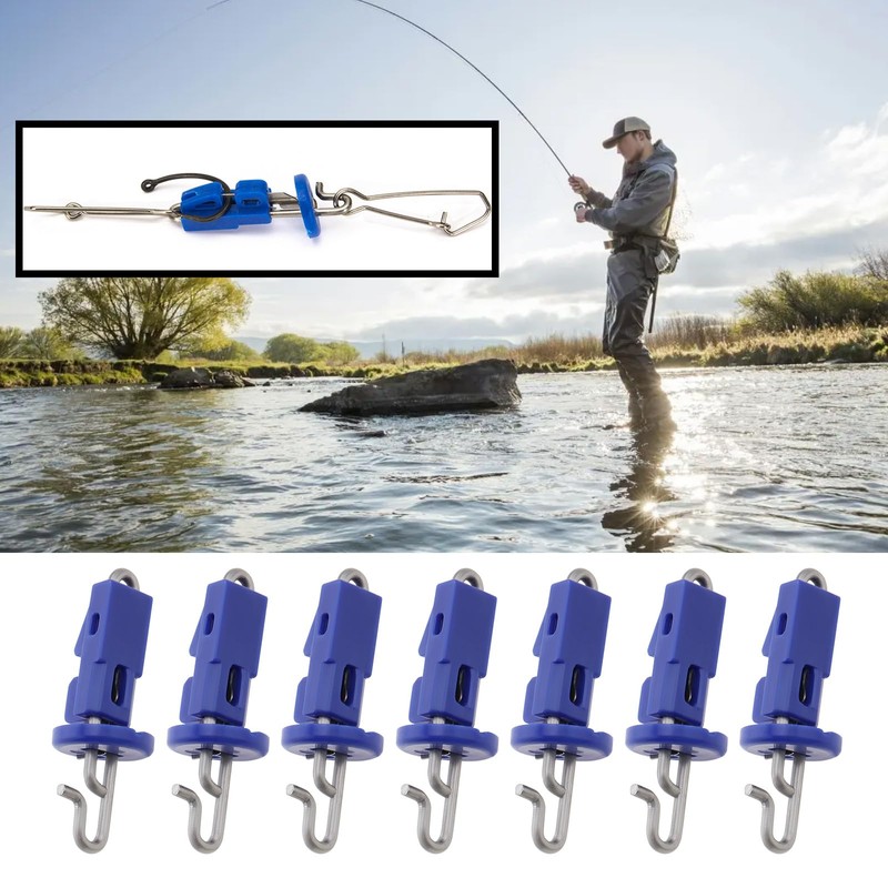 VGOL 20Pcs Stainless Steel Bait Release Clip Umbrella Style Sea