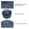 Desktop Folding Fan 3 Speeds USB Rechargeable Punch Free Electric
