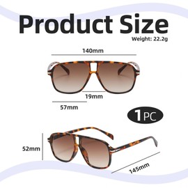 AXNKDH Square Blue Light Blocking Glasses for Women Men Retro 70s Oversized Bluelight Filter Computer Screen Anti Glare Eyewear