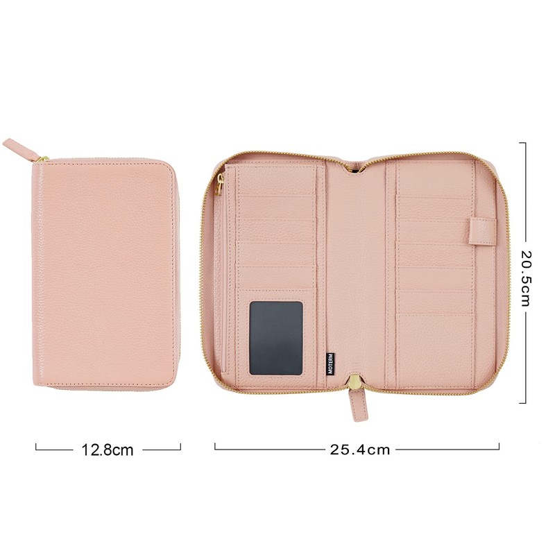 Moterm Zip Leather Cover for Weeks - Fits Hobonichi Weeks