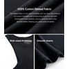 Comfneat Men's 6-Pack Ribbed Tank Tops Cotton Comfy Fit Undershirts