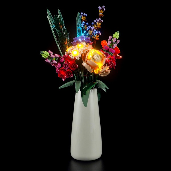 YEABRICKS LED Light for 10280 Icons Flower Bouquet Building Blocks