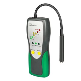 Brake Fluid Tester Automotive DOT3 DOT4 DOT5.1 Brake Fluid Tester Car Brake Oil Water Content Quick Detection with High-Sensitive Sensor,250MM Long Probe,9 Colors LED Indicators,Sound&Light Prompt