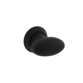 Wovar Door Knob for Room Door Black Oval Rotatable - Per Set