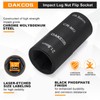 DAKCOS 20.5 x 21.5 mm Impact Wrench Nuts, Double Head