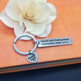 Nekoki Colleague Leaving Gift Good Luck Finding Better Coworkers Than Us Keychain Jewelry Farewell Gift Goodbye Gift Good Luck Colleagues Gift