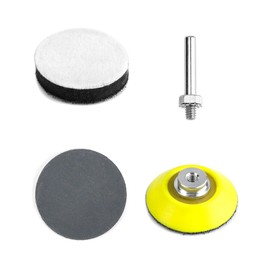 QWORK Sanding Discs Set of 120, Sanding Pad 50 mm with 1 x 1/4 Inch Sanding Pad and 1 x Soft Foam Buffer Plate, 10 Pieces per Grit 40 80 100 120 240 400 800 1000 1200 1500 2000 3000