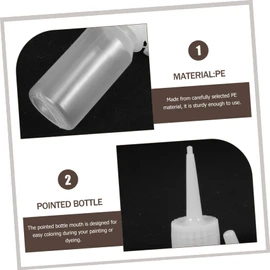 Mikinona 12pcs Pe Scalp Hair Oil Applicator Bottles 30ml Fine Tip Plastic Hair Dye Bottles for Coloring Oil Dispenser Lubricant Container