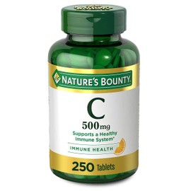 Vitamin C by Nature’s Bounty for immune support. Vitamin C is a leading immune support vitamin, 500mg, 250 Tablets