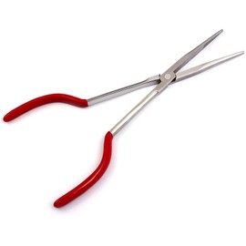 DDP Hook Remover Long Nose Fishing Pliers 11 Inches Red Grip Stainless Steel