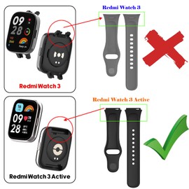 Z.DuDuZAZA Bands Compatible with Redmi Watch 3 Active Straps [10 Packs ] Soft Silicone Watch Bracelets for Women Men, Sport Replacement Wristbands (Redmi Watch 3 Active, 10-pcs)