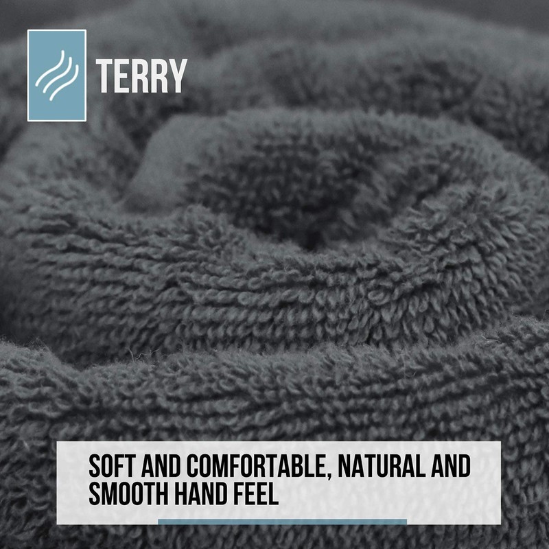 LINENOVA 100% Cotton Face Washer Towel (10 Pack) - Ultra-Soft,