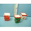 Falcon Miniature Flower Pots (3) #4130 Angels Square Falcon 1/12