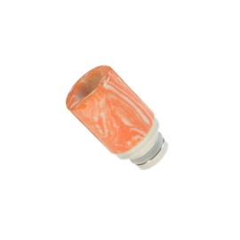 Armerah Stumpy 510 Drip Tip eCig Mouthpiece Short/Medium Turquoise/Steel Single in Orange-White