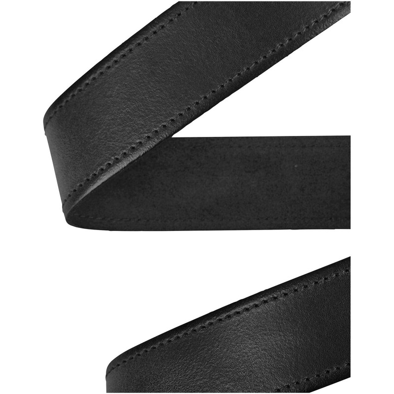 camel active Leather Belt 4 cm Wide Metal Clasp Cognac,