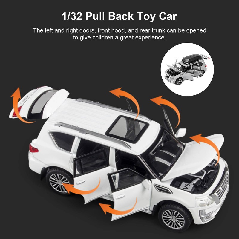 1/32 SUV Car Model Alloy Diecast Pull Back Vehicle Toys