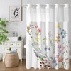 Shellspace No Hook 3 in 1 Shower Curtain with Snap