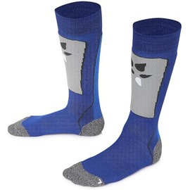 TODO SKISOCKEN Children's Thermal Socks Knee Socks with Merino Wool - Children's Ski Socks for Girls and Boys 23-26, 27-30, 31-34, blue