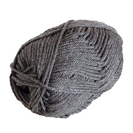 Knit Picks Brava Gray 100% Acrylic Bulky Weight Soft Yarn for Knitting and Crocheting, Heavy Weight 5 Yarn for Washable Projects (Cobblestone Heather)