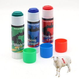 Livestock Marker Crayon,Livestock Maker for Pig,Cow,Goat(6 Pack,2 Red, 2 Blue, 2 Green) (6)