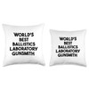 World's Best Ballistics Laboratory Gunsmith Throw Pillow