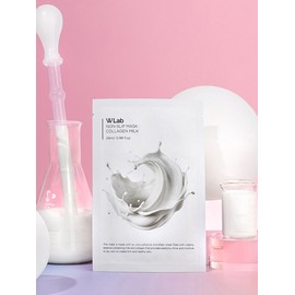 [5 sheets] W Lab Non-Slip Mask Collagen Milk / [5매입] 더블유랩 논슬립 마스크 콜라겐 우유