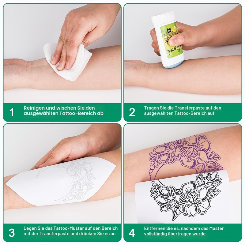 Pack of 2 Tattoo Transfer Cream, Professional Tattoo Transfer Gel,