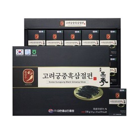 한삼수 고려궁중 흑삼절편 15gx10포 건강을 선물하세요~ Hansamsu Goryeo Royal Black Ginseng Sliced Chews 15g x 10 Packs - Gift Health!