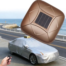 Lona retráctil, toldo para auto, funda protectora, garaje portátil - Funda solar para sedán con control remoto, protector eléctrico para sol y nieve, cabe en el maletero, antirrobo Gold-2XL