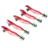 Perfeclan 5 Pieces Luminous Squid Jigs Saltwater Hooks for Fishing