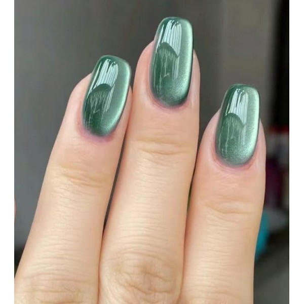 Press On Nails, Cat Eye‘s Beauty Pattern in Glue on