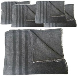 Armeeverkauf Pack of 5 Bivouac Blankets Army Blanket Cult Blanket Anthracite