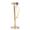 Adjustable Miniature Microphone Replica Model Mini Musical Instrument Decoration for
