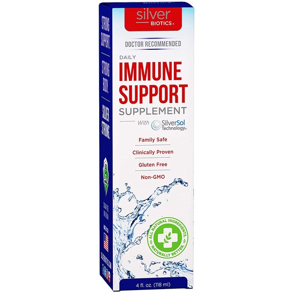 American Biotech Labs - Silver Biotics - Daily Immune Support Supplement with SilverSol Technology - 4 fl. oz. Liquid Spray