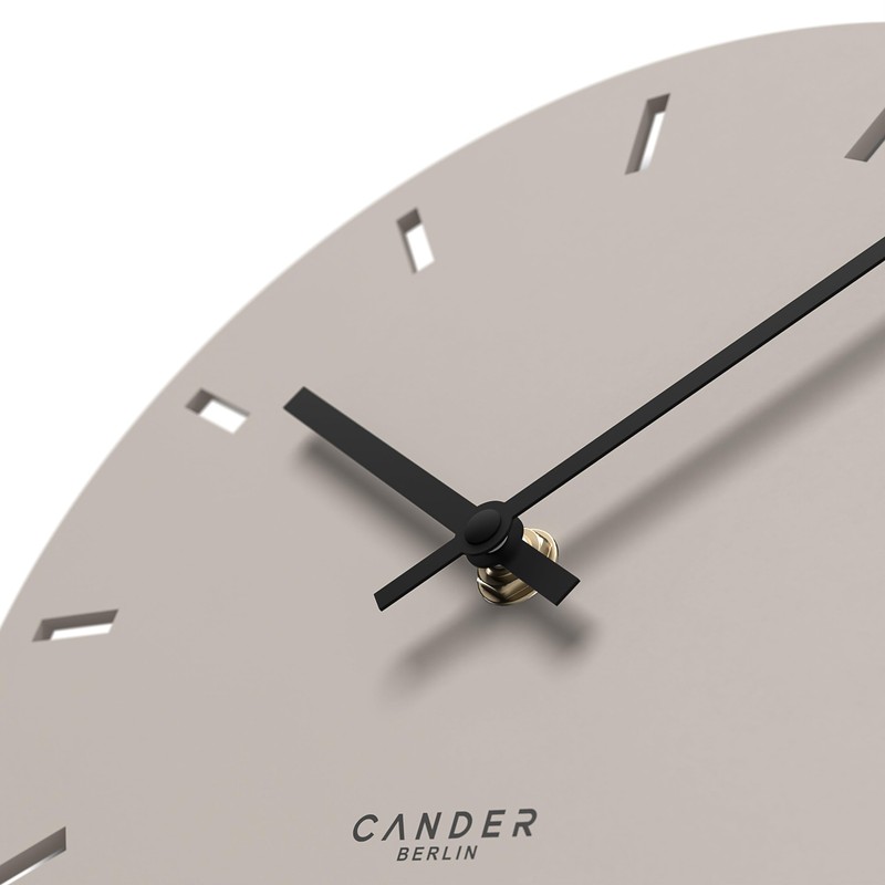 Cander Berlin MNU 2530 P Wanduhr lautlos ohne Ticken 30