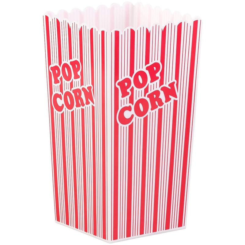 infactory Popcorn Cups: Set of 4 Reusable Popcorn Boxes, 2