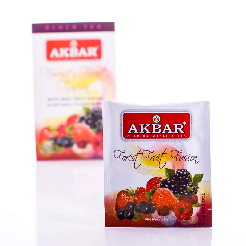 Akbar Flavoured Teas With Real Fruit Pieces - 20 Foil