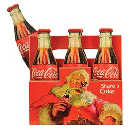 Ginger Cottages Coca-Cola Six Pack Wooden Ornament for Christmas Tree