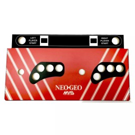 DIY Retro Arcade Skinned SNK Neo Geo 4 Button Replacement CPO Control Deck for Arcade1Up - Add Baby Blue T Mold