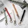 AOKSUNOVA Macrame Keyring Band Boho Orange Lanyard Woman Key Pendant