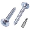 SKIR'CO (150 pcs) Zinc Plated Steel 3.5 x 30 mm