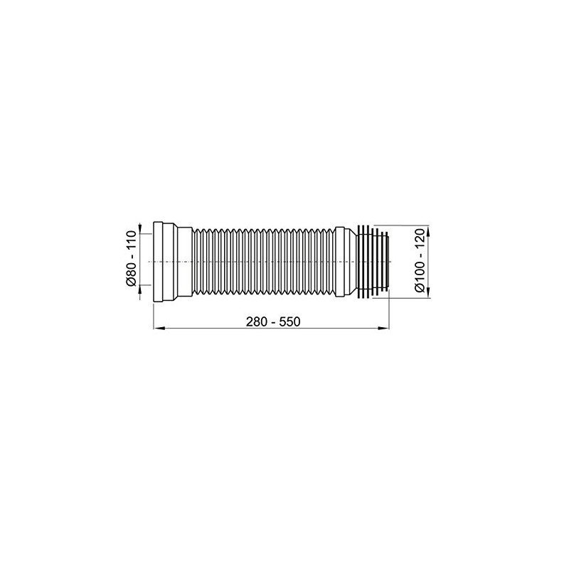 Toilet Connection Drain White Toilet Drain Length from 280 to