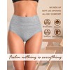 ASIMOON Underwear for Women Tummy Control Cotton High Waisted Comfy