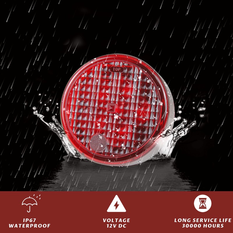 SAUTVS Tail Light for Teryx, LED Red Brake Stop Rear