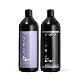 Matrix Total Results - SO SILVER Shampoo & Conditioner Set 33.8 OZ  Liter Each