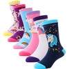 Girls Kids Socks Fun Animal Cute Funny Cartoon Crew Cotton